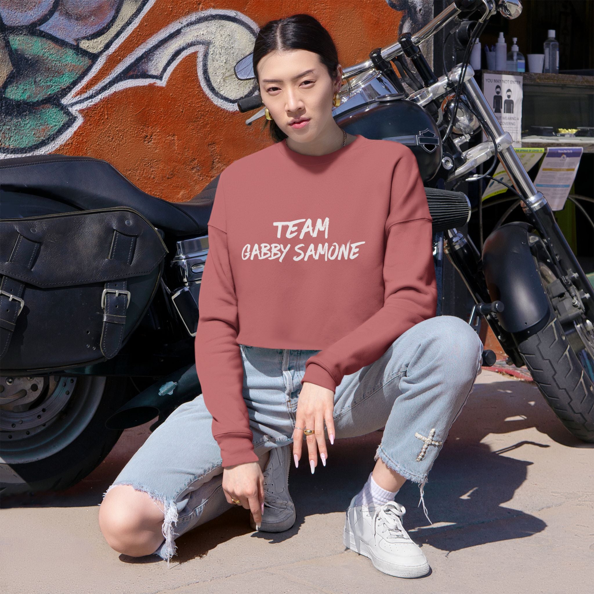 Team Gabby Samone Cropped Sweatshirt